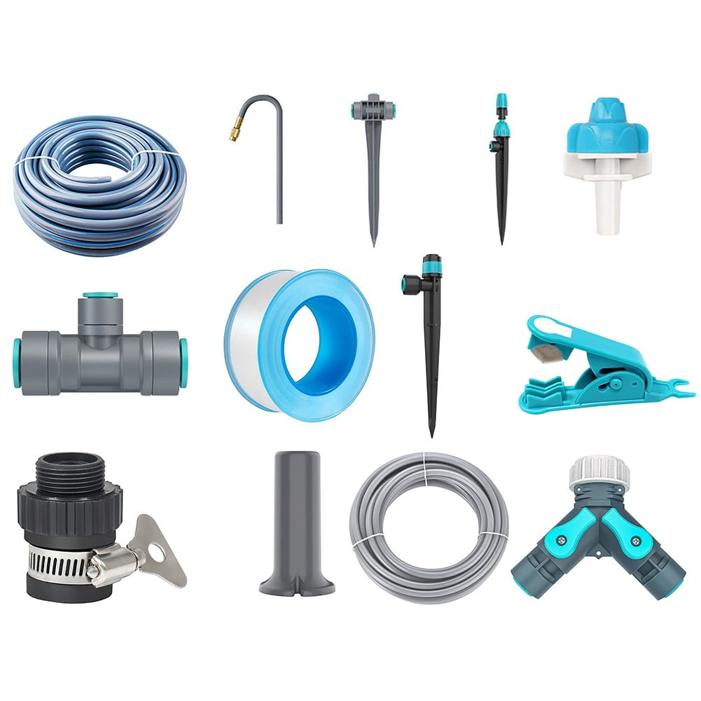 Effortless Drip Irrigation Kit with Quick-Connect System : Adjustable Nozzles