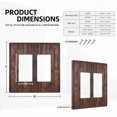 thumbnail image 4 of Sdmnsg-T Rustic Barn Doors Print Double Rocker Decorative Electrical Receptacle Outlet Plates Covers for Bedroom Kitchen Farm House Decor, 4 of 5