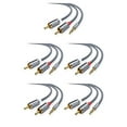 thumbnail image 1 of Methold RCA Cable de Audio Jack 3,5 a 2 RCA Cable 3,5mm Jack a 2RCA Splitter Cable para TV PC amplificadores DVD Cable de altavoz Type8 NO8, 1 of 4