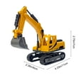 thumbnail image 3 of Tozuoyouz Abs Plastic Excavator Toys For Boys 3-5 Year Old, Diecast Manual Construction Digger Truck Model Toys For Boys Kids Ages 3-5 4-7 8-12 Christmas Birthday Gifts Yellow A, 3 of 6