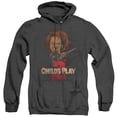 thumbnail image 1 of Child's Play 2 Here's Chucky Adult Heather Hoodie Sweatshirt Black, 1 of 1