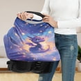 thumbnail image 6 of Renewold Dragon Star Violet Stretchy Nursing Scarf Car Seat Canopy Baby Car Seat Cover, Baby Breastfeeding Stroller High Chair Shopping Cart Cover for Infant Home Decor, 6 of 7