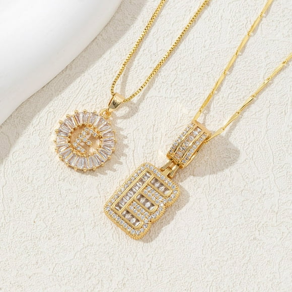 Dvkptbk A Necklace 2 Pack Initial Letter Pendant Necklaces Jewelry