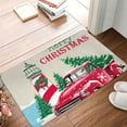 thumbnail image 2 of KLL Merry Christmas 1 Print Front Door Mat Indoor Outdoor Entrance, Non-Slip Mat All-Weather Doormat Indoor Outdoor Rug Patio Porch Entryway Mat, 23.6''x15.7'', 2 of 7