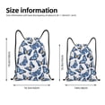 thumbnail image 2 of Sikiie Beautiful Butterflies Drawstring Backpack Drawstring Bags, Draw String Back Bag for Sports, Gym, Travel, Swimming, Beach-Small, 2 of 6