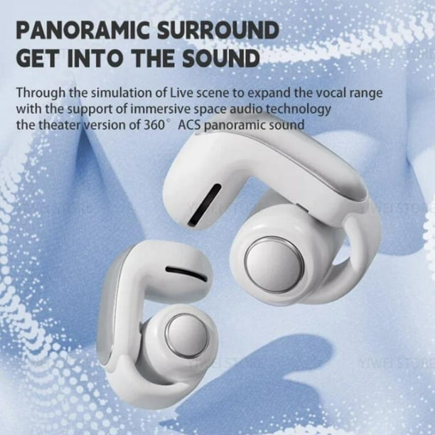 V12 Earclip Wireless Bluetooth Earphone 5.3 Headphones TWS Sports
