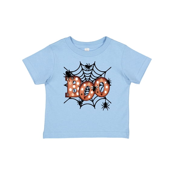 Inktastic Halloween Boo with Spiders in Web Boys or Girls Baby T-Shirt