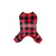 thumbnail image 3 of 1pc Flannel Christmas Striped/plaid Warm Pet Jumpsuit, Cat Dog Winter Clothes, 3 of 3