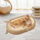thumbnail image 2 of Rascador para gatos, rascador para gatos, sofá de Sisal resistente al desgaste con pelota de juguete, sofá para gatitos, tumbona, cama, accesorios par Rayado Marrón, 2 of 10