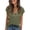 Green, variant on Ziynglg Shirts for Women V Neck Short Sleeve Tops Lightweight Button Work Casual Tops Solid Color Loose Tunic Tops