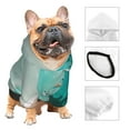 thumbnail image 4 of Uemuo Turquoise Beach Kayaking for Winter Dog Hoodie Sweatshirts with Pockets Warm Dog Clothes for Small Dogs Chihuahua-Large, 4 of 8