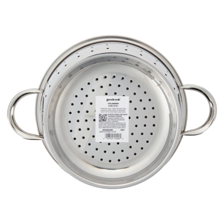 GoodCook 3-Quart Stainless Steel Colander photo 4