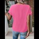 thumbnail image 4 of Blusa con Cremallera para Mujer, de Poliéster, con Botones y Corta, Ideal para el Tiempo Libre, Color Rosa XXL, 4 of 6