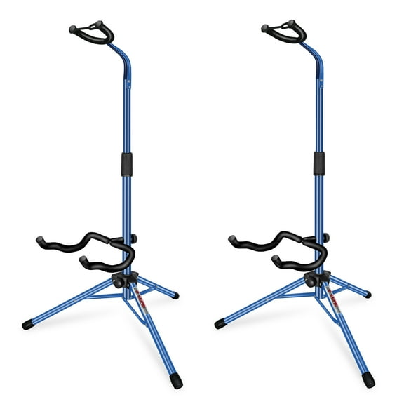 5Core Guitar Stand Pair Floor Folding Holder Soporte Para Guitarra for Acoustic Electric Bass