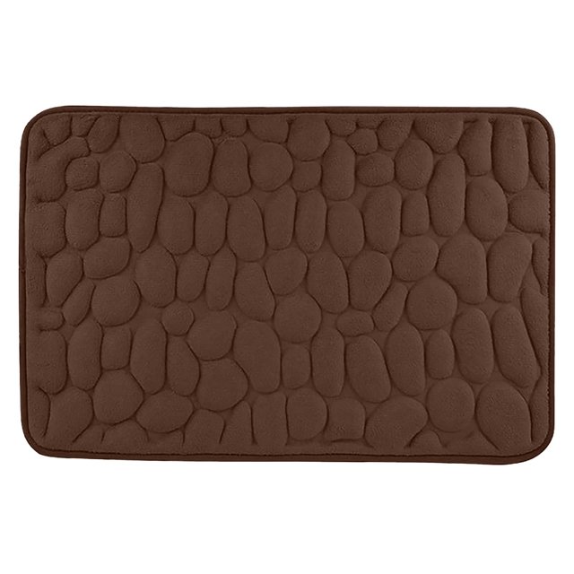 Alfombra de baño de algodón viscoelástico, absorbente de agua, antideslizante, para sala de estar, dormitorio, cocina, entrada