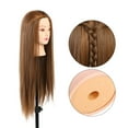 thumbnail image 2 of Cabeza De Entrenamiento para El Cabello Cabeza De Maniquí De Maquillaje Cabeza De Entrenamiento De Peluquería Cabeza De Muñeca De Cosmetología Rubio Marrón Dorado, 2 of 5