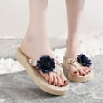 thumbnail image 2 of VerPetridure Women's Heeled Sandals Women Weave Beach Breathable Sandals Home Slipper Flowers Flip-Flops Flat Shoes, 2 of 8