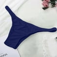 thumbnail image 5 of Bigersell Cotton Panties for Women Clearance Open Crotch Panties Seamless Panty Style P-238 Polyester Cheeky Panties Thongs Briefs High Waist Women's Bikini Panties Navy One Size, 5 of 5