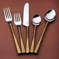 thumbnail image 2 of Camellia Vintaged Gold 20 Pc. Flatware Set (Serves 4), 2 of 8