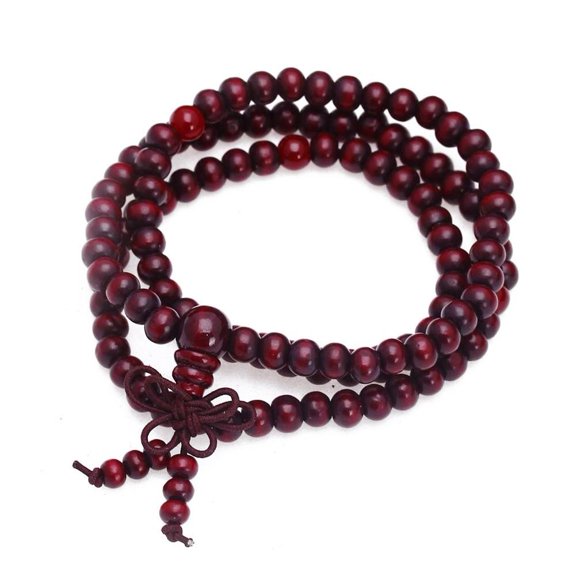 Hatatit Beaded Bracelet 108 6mm Prayer Meditation Sandalwood Elastic