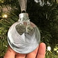 thumbnail image 4 of Teissuly Clear Christmas Memorial Ornament Feather Ball, A Piece of My Heart is in Heaven, Christmas Tree Memorial Hanging Pendant Gift for Mom, Dad, Son, Daughter,Sister, Brother, Grandma, Grandpa, 4 of 8