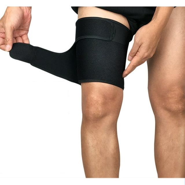 Sports Thigh Brace Support Adjustable Compressed Thigh Sleeve Wrap For Men And Women Pain Relief