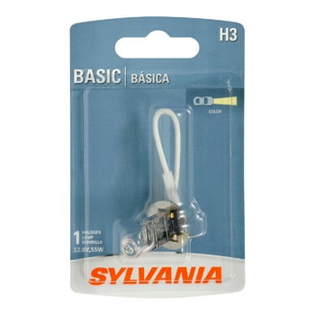 Sylvania H3 55 Watt Basic Halogen Headlight Lamp, Pack of 1
