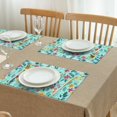 thumbnail image 3 of Pioneer Flower Floral Print Pattern Summer Placemats Table Placemats Set Of 4-Linen Kitchen Washable Placemats Table Mats 12x18 Inch Non-Slip Heat Resistant, 3 of 6