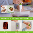 thumbnail image 3 of Lasting Freshness 11 Piece Rectangular Vacuum Sealed Food Storage Containers with Pump, 3 of 8