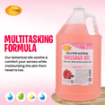 thumbnail image 6 of SPA REDI - Massage Oil, Sensual Rose, 128 Oz - Professional Pedicure, Manicure, Full Body Massage Therapy, Made with Almond Oil, Cotton Seed Oil, Sunflower Oil, Avocado Oil, Essential Oils, Vitamin E, 6 of 7