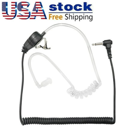 New 3.5mm Police Listen Only Acoustic Tube Earpiece  for  Speaker Microphone Portable Radio