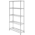 thumbnail image 5 of Zimtown Metal 5-Shelf Heavy Duty Storage Shelving Unit Steel Organizer Wire Rack Silver, 5 of 5