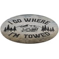 thumbnail image 5 of I Go Where Round Carpet Circle Rug Outdoor Patio Area Rug Washable Large Area Rugs Hallway Room Decor Fitness Mats, 5 of 8