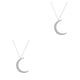 thumbnail image 1 of Guardurnaity Collar Luna Joyería Estética Mujeres Suéteres Gargantillas para Niñas Adolescentes Plata 2Conjunto, 1 of 6