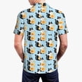 thumbnail image 6 of Cauagu FUNNY CAT IS DRINKING WATER Print Men's Polo Shirts, Short-Sleeve Polo Shirts for Men Performance Golf Shirt Athletic Casual Collared T-Shirt-Medium, 6 of 8