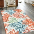 thumbnail image 3 of Ocean Coral Area Rug 4x6 Washable Rug Non Slip Abstract Boho Gradient Coastal Polka Dots Large Area Rug Indoor Floor Carpet for Entryway Bedroom Kitchen Living Room Home Office Dining Room Nursery, 3 of 8