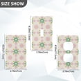 thumbnail image 7 of Yayeee Toggle Light Switch Wall Plate 1-Gang 4.5"x2.7" Home Decorative Outlet Cover, Retro Green Stars, 7 of 7