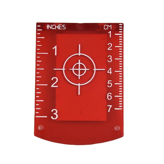 1 Pce Plaque Cible en Plastique 10cmx7cm pour Niveau de Lase Vert Rouge