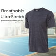 thumbnail image 4 of Boys Active T-Shirt - Quick-Dry Athletic Workout Training Stretch Crew Neck Short Sleeve Top 5 Pack, 4 of 7