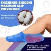 12 Pairs Kids Non Slip Socks Grip Ankle Sticky Toddler Socks for 1-4/5-10 Years Old Boys Girls Infant Baby Children