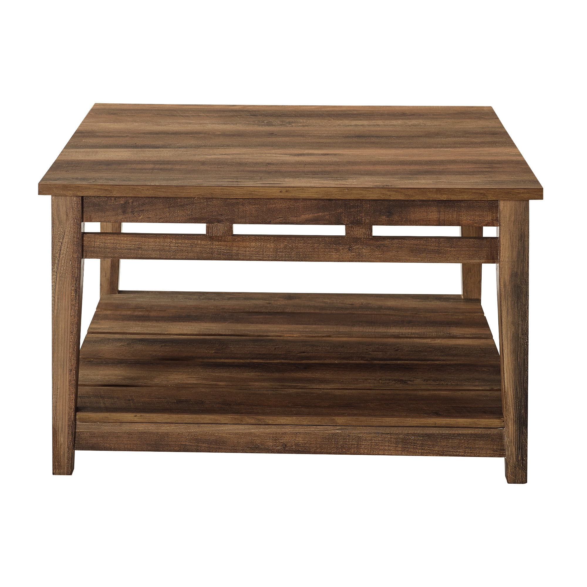 Manor Park Farmhouse Plank Style Coffee Table, Barnwood