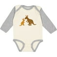 thumbnail image 3 of Inktastic Kangaroo Family Boys or Girls Long Sleeve Baby Bodysuit, 3 of 5