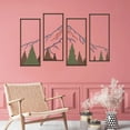 thumbnail image 4 of ESTART 4 PCS Metal Mountain and Forest Wall Art, Colorful Landscape Nature Decor for Living Room, Bedroom, or Office, 4 of 9