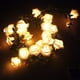 thumbnail image 4 of Cadena de luces LED de ratán rosa de 9,8 pies y 20 luces de flores de polietileno, perfectas para decoración navideña y coronas de bricolaje, 4 of 5