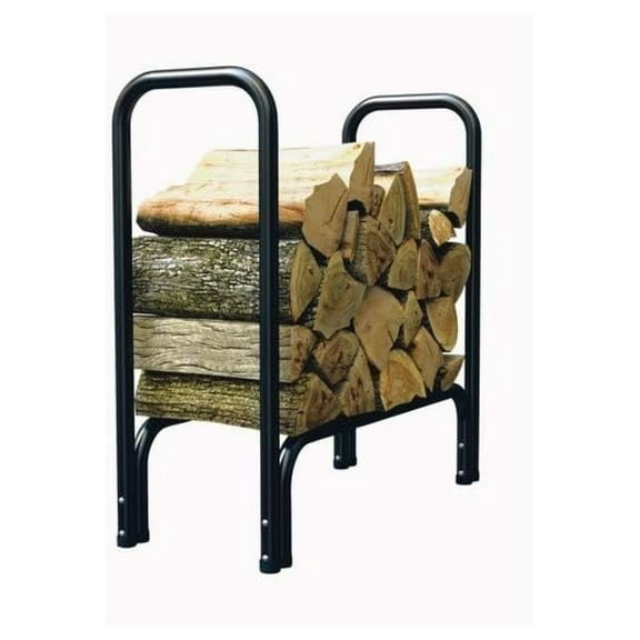 Panacea Black Powder Coated Steel Log Rack