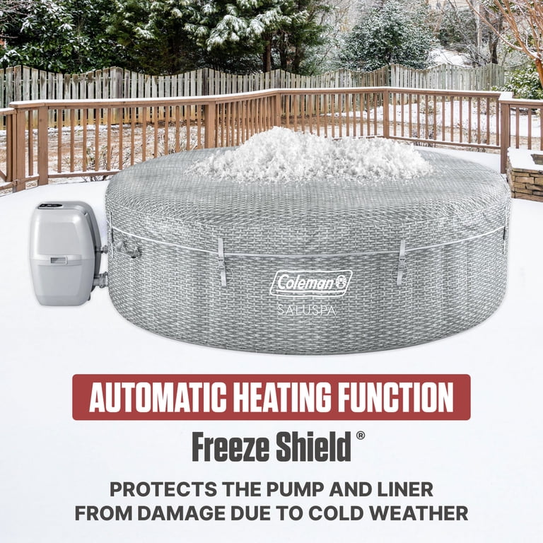 Coleman, Inflatable Hot Tub, Sicily 5-7 Person, Grey, 85