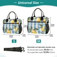 thumbnail image 4 of FORMRS Insulated Lunch Bag Unisex Large Capacity with Shoulder Strap, Retro Lemon Leaves, 4 of 6