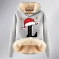 thumbnail image 4 of WILLBEST Sudadera Larga para Mujer, Sudadera con Capucha Estampada con Letras Navideñas, Espalda de Lana, Cálida, de Invierno, Estilo Pullover, Tops, Sudadera de Moda 1039 XXXXX-Grande, 4 of 4