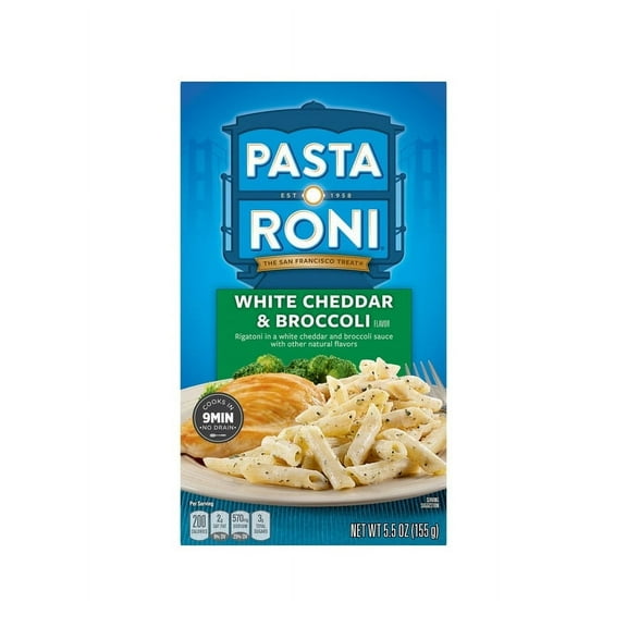 2 Pack Pasta Roni White Cheddar & Broccoli Flavor Pasta Mix, 5.5 oz Box