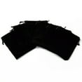 thumbnail image 3 of GKNET 50pcs Small Drawstring Velvet Bags Black 4.7x4 inch Delicate Jewelry Gift Pouches, 3 of 5
